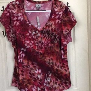 Worthington shirt ,short-sleeved ,beautiful rich color